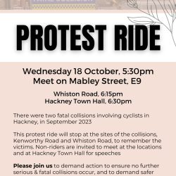 Details of Protest - meet at Mabley Street, 5:30pm, 18th October